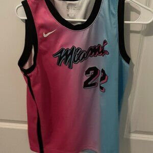 Miami heat jimmy butler pink and blue mismatch